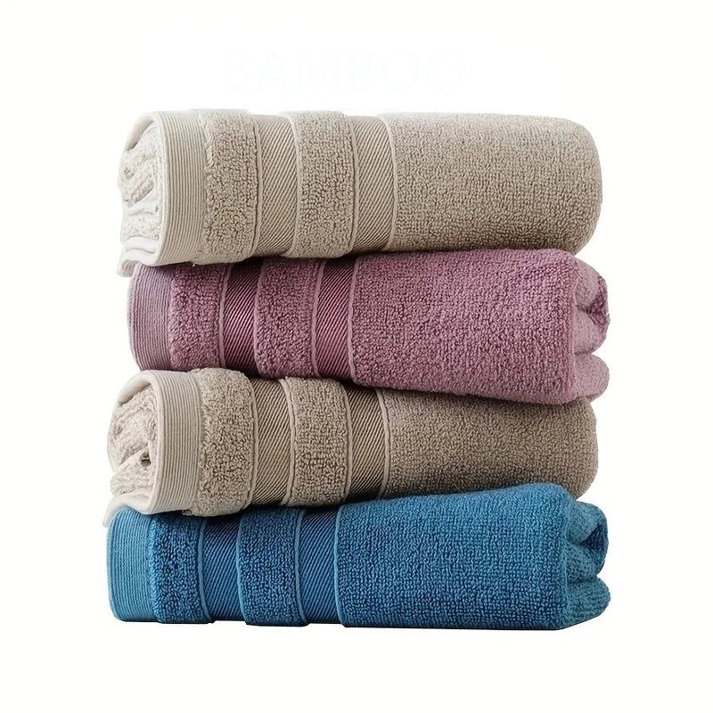 Luxury Bamboo Bath Towels - Highly Absorbent, Quick Dry & Hypoallergenic for Sensitive Skin