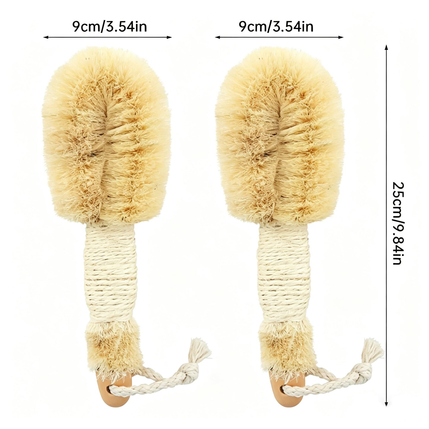 Artisanal Sisal Dry Body Brush | Natural Exfoliation