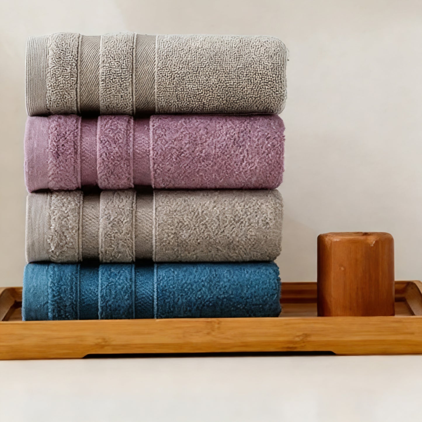 Luxury Bamboo Bath Towels - Highly Absorbent, Quick Dry & Hypoallergenic for Sensitive Skin