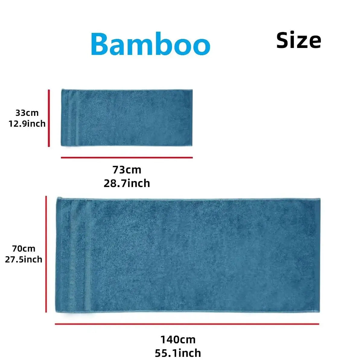 Luxury Bamboo Bath Towels - Highly Absorbent, Quick Dry & Hypoallergenic for Sensitive Skin
